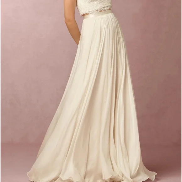 NWT BHLDN Catherine Deane Delia Silk Chiffon Skirt 10 - Picture 3 of 11